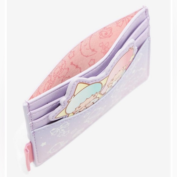 LOUNGEFLY SANRIO LITTLE TWIN STARS Constellation MINI BACKPACK & CARDHOLDER SET! - Picture 9 of 10